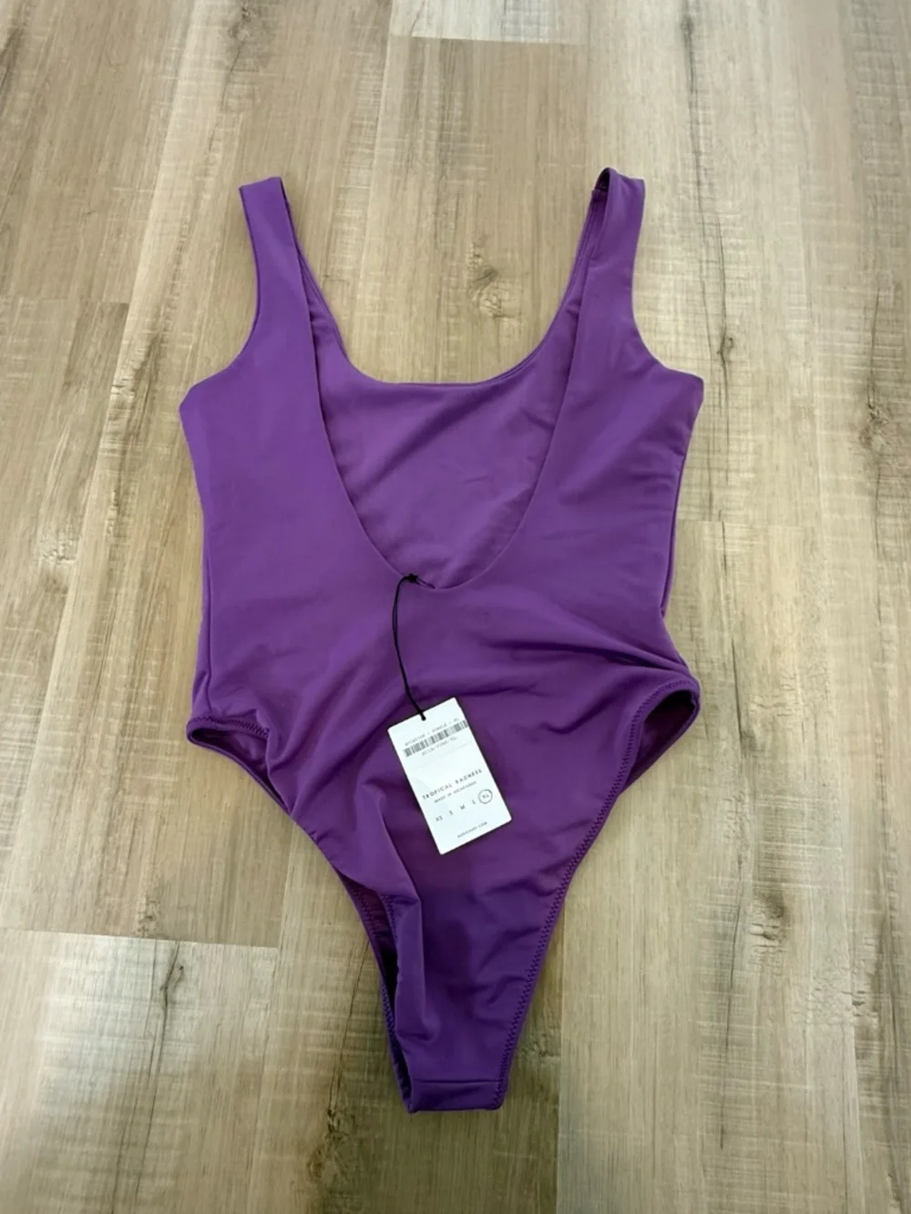 AURIC San Juan del Sur Purple One Piece Swimsuit Size XL NWT